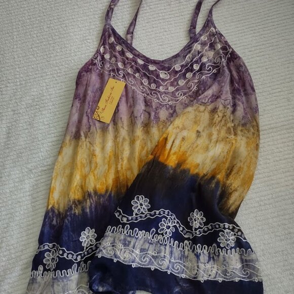 SHIVA Tie-dyed Summer Top - Picture 1 of 8